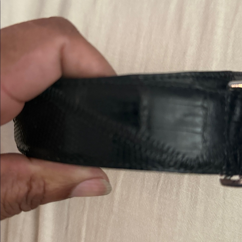 Genuine Crocodile 🐊 & Lizard 🦎 Leather Belt - Picture 4 of 16